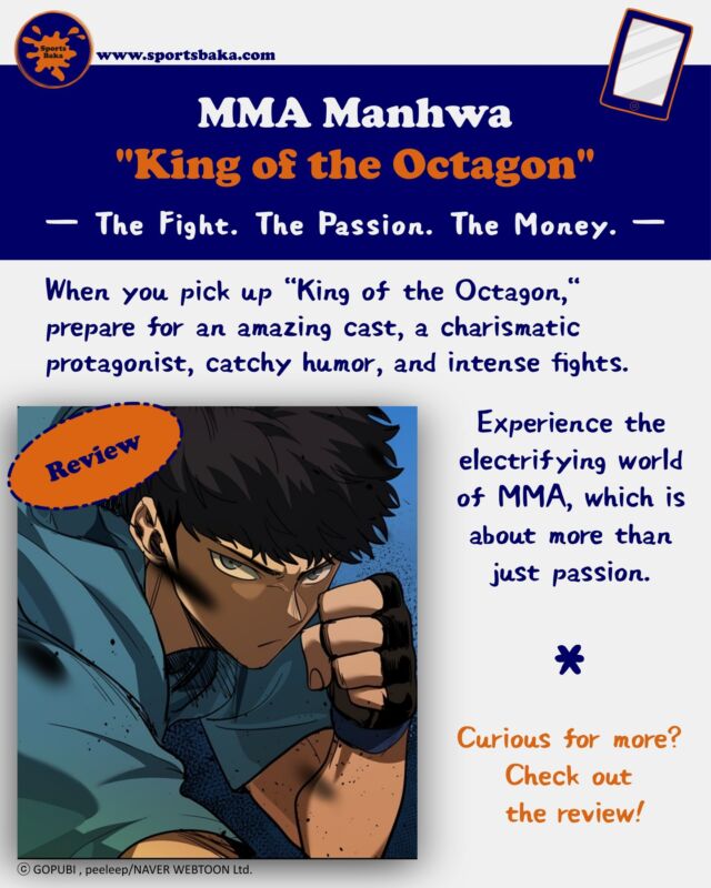 Check out my review of the manhwa King of the Octagon: https://sportsbaka.com/king-octagon/

#kingoftheoctagon #kingoftheoctagonwebtoon #sportsmanhwa #sportswebtoon 
#manhwa #webtoon
